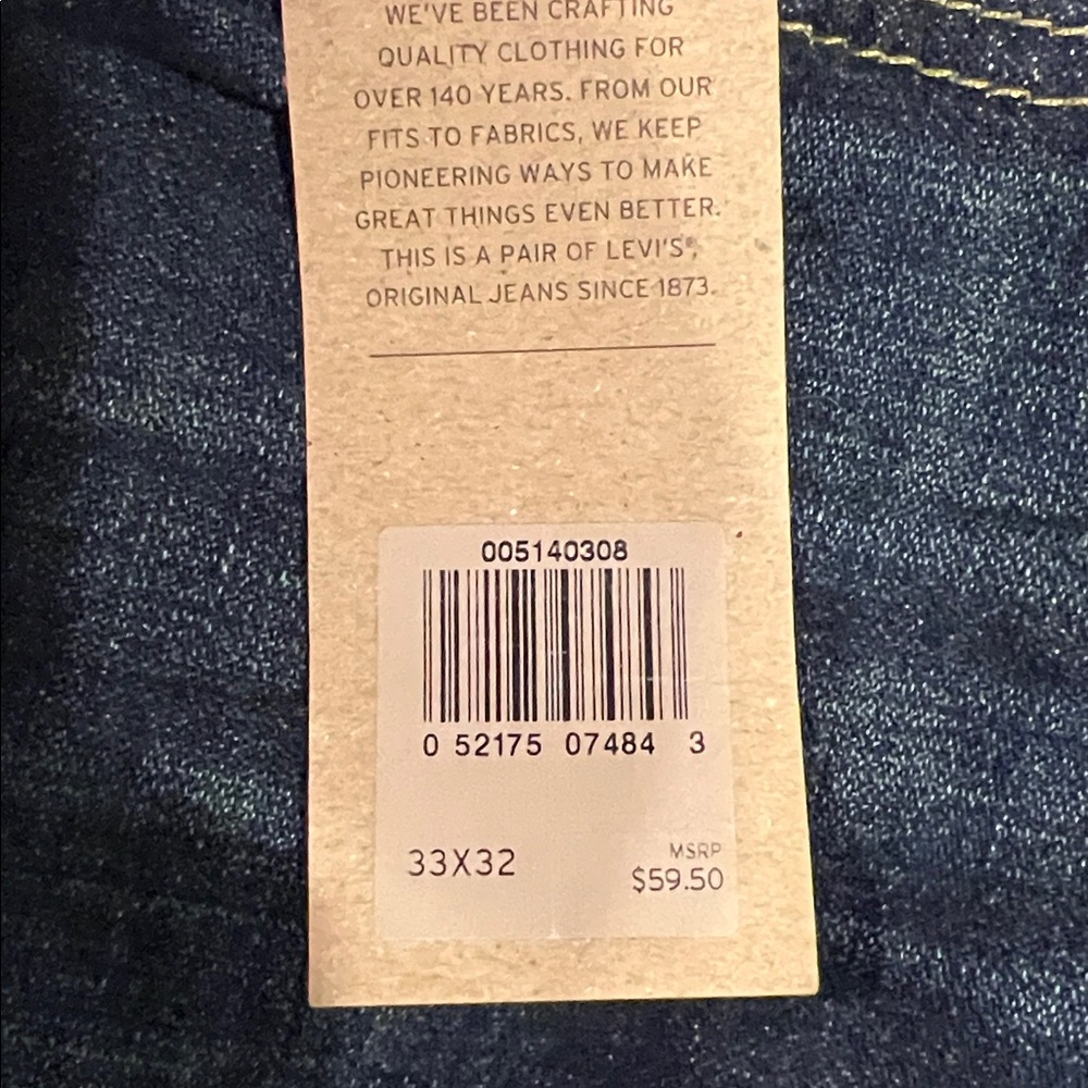 Levi's 514 straight leg jeans- W33 L32 - Picture 6 of 9